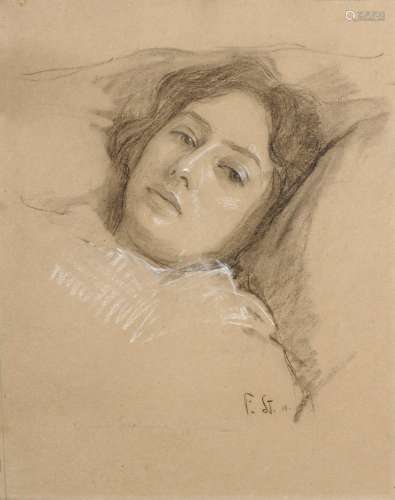 Fritz Stotz, Portrait einer jungen Frau. 1918.