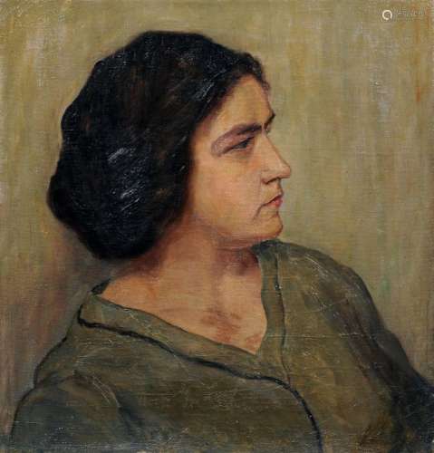 Maler des Art Déco, Frauenporträt. Um 1920.