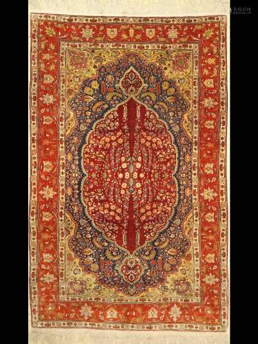 Silk Kayseri fine, Turkey, around 1940, pure natural