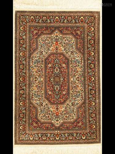 Kashmir silk, India, approx. 50 years, pure natural