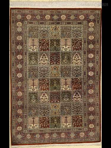 Qum silk, Persia, approx. 40 years, pure natural