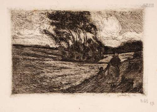 Emil Orlik "Gewitter (klein) – Sturm" / "Holl...