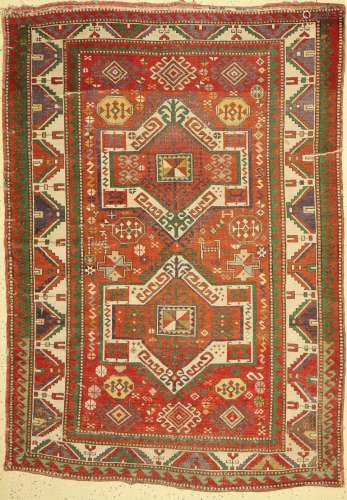 Lambalo Kazak antique, Caucasus, around 1900, wool on