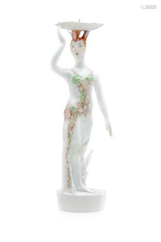 Leuchterdame Melusine. Sylvia Klöde für Meissen. 1996.