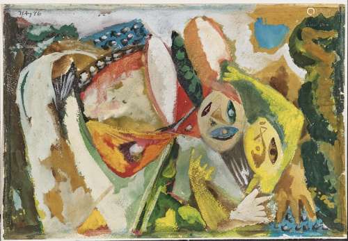 Ernst Wilhelm Nay (1902 Berlin - 1968 Cologne) - Woman with ...