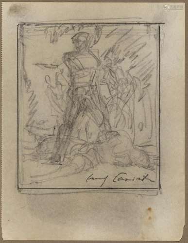 Lovis Corinth (1858 Tapiau - 1925 Zandvoort) - Knight fight