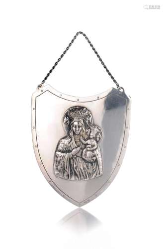 Miniatur-Wappenschild "Schwarze Madonna von Tschenstoch...