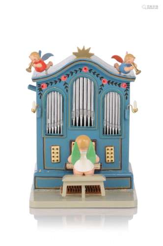 Spieldose "Orgel mit Musik". Wendt & Kühn, Grü...
