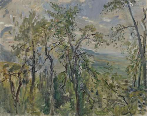 Max Slevogt (1868 Landshut - 1932 Neukastel) - Forest landsc...
