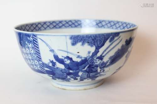 Chinese Blue and White Porcelain Bowl,Mark