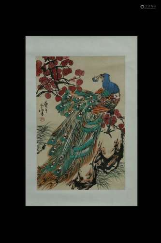 Chinese Ink Color Painting w Signed and Seal