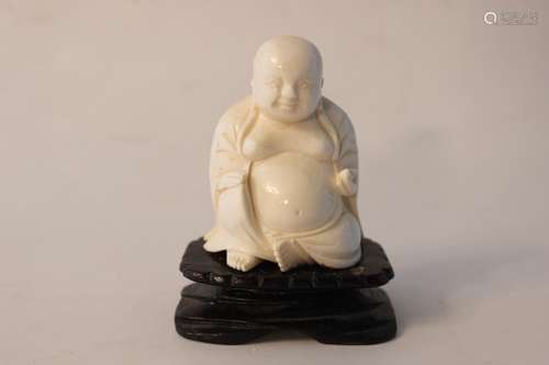 Chinese Bone Carved Buddha