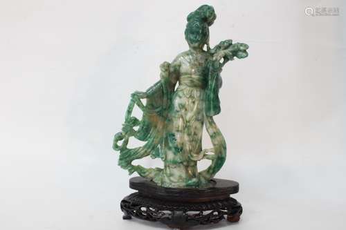 Chinese Jade Carved Lady