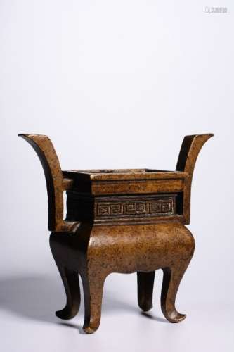 Chinese Bronze Footed Censer