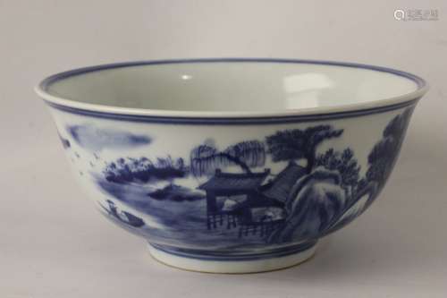 Chinese Blue and White Porcelain Bowl