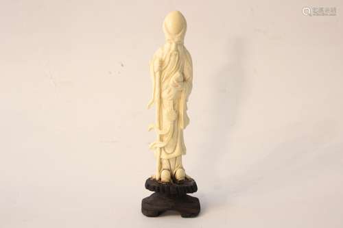 Antique Chinese Bone Carved Figurine