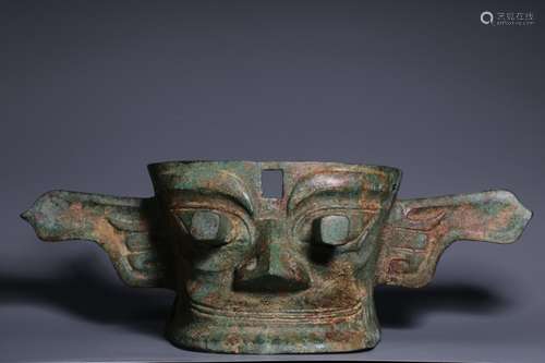 Chinese Bronze Mask