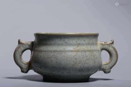 Chinese Jun Ware Glazed Porcelain Censer