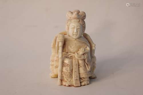 Japanese Bone Carved Figurine