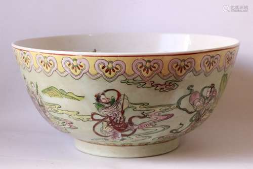 Large Chinese Famille Rose Bowl