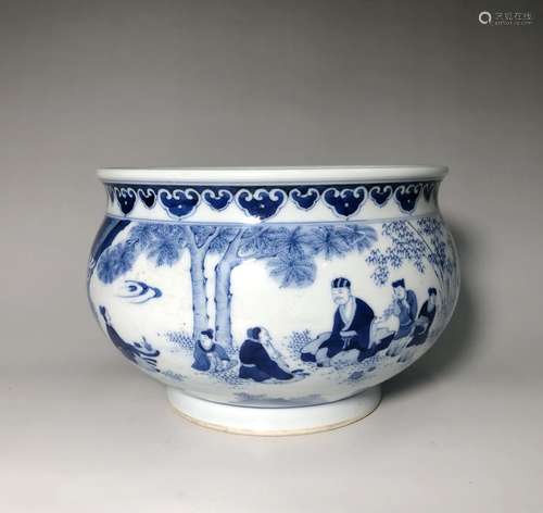 Chinese Blue and White Porcelain Jar