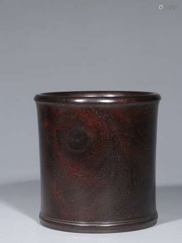 Chinese Zitan Wood Brushpot