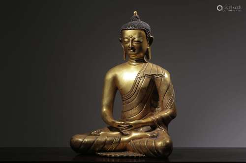 Chinese Gilt Bronze Buddha