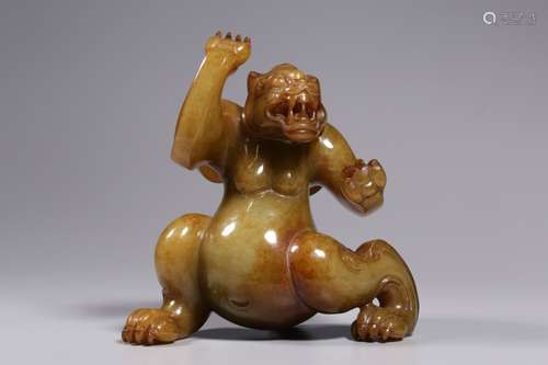 Chinese Jade Carved Bear