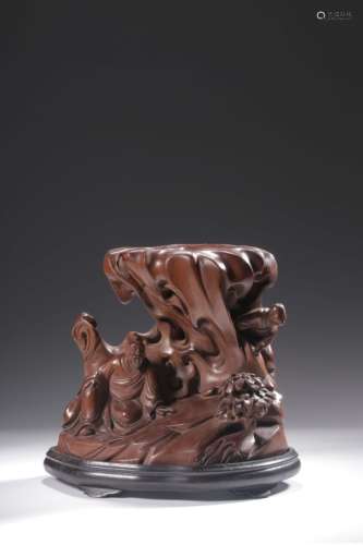 Chinese Huangyang Wood Carved Figural