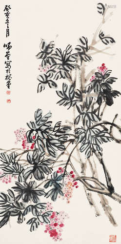 陈师曾 花卉 设色纸本立轴