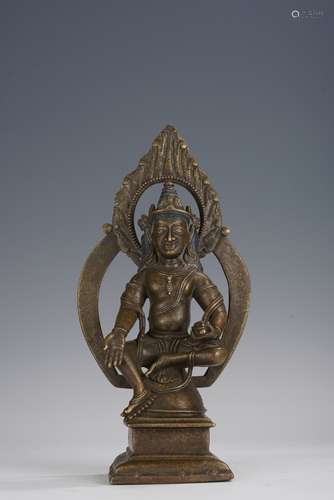 Tibetan Alloy Copper  Jambala Inlaid Silver, Para Dynasty