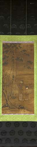 Figure, Silk Hanging Scroll, Li Gonglin