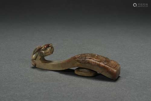 Jade Belt Hook, Ming Dynasty