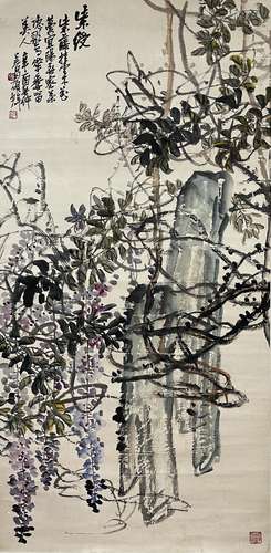 Flowers, Hanging Scroll, Wu Changshuo