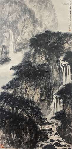 Landscape, Hanging Scroll, Fu Baoshi