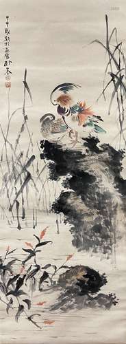 Two Sparrows, Hanging Scroll, Su Wonong (From Japan back to ...