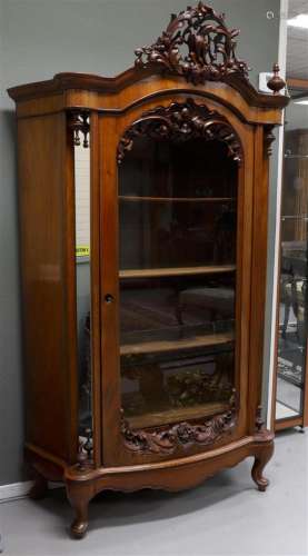 A one-door display cabinet, Dutch, Willem III, 2nd half 19th...