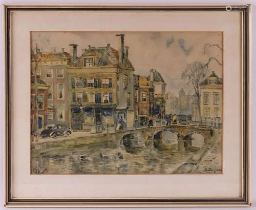 Bogman, Herman (1890-1975) 'Smidswater in the old cente...