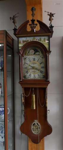 A Frisian tail clock, 'KB' Klaas Engeles Bouma, Fr...
