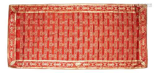 A silk Buddhist priest's 'vajra' robe, kasaya