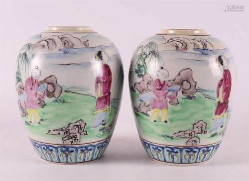 A pair of porcelain ginger jars, China, circa 1900.