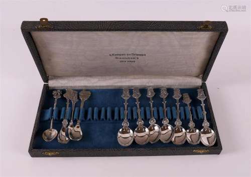 Seven 2nd grade 835/1000 silver provincial spoons, edition D...