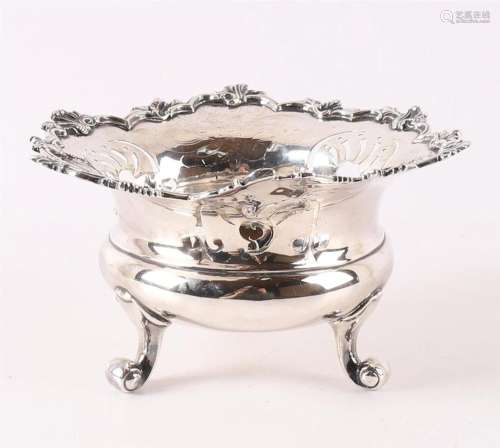 A 1st grade round silver brazier in Louis XV style, year let...
