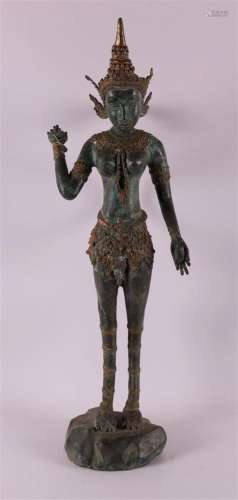 A dark patinated bronze so-called Kinnaree, Thailand 20th ce...
