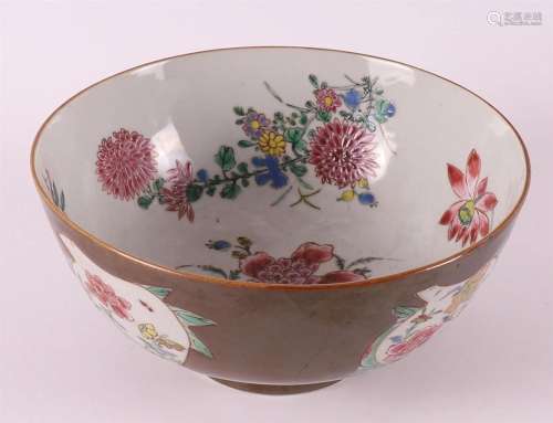 A famille rose porcelain bowl, so-called Batavia porcelain, ...