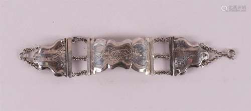 A grade 2 silver link bracelet made from a bible lock, jl. 1...