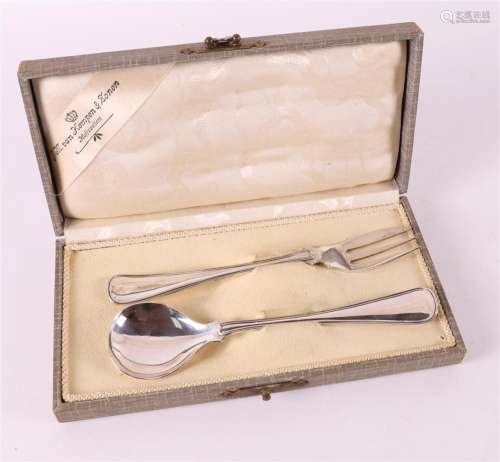 A 2nd grade silver ginger place setting, round fillet, early...
