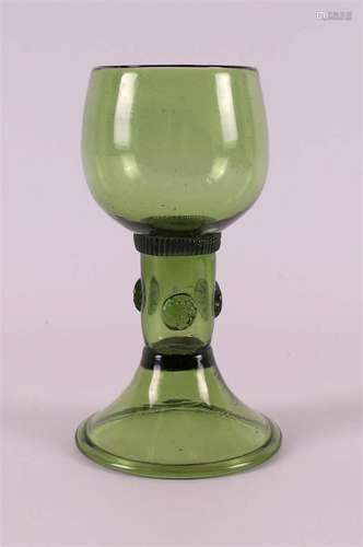 A green glass rummer, 2nd half 17th century.