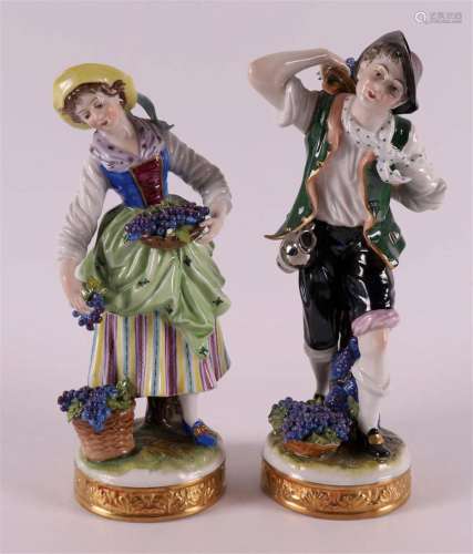 Two polychrome porcelain figures, Germany, 20th century