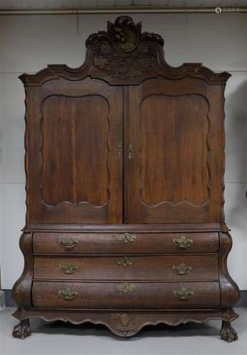 A two-door cabinet, Holland, Louis XV, 18th century.